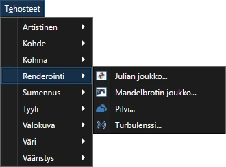 Renderointi efektit