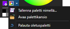 Paletit valikko