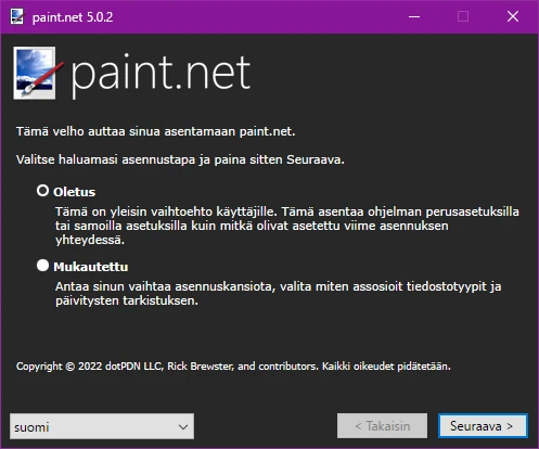 paint.net asennus